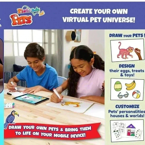 Pets VIP: Draw Your Own Pets & Bring Them to Life On Your Tablet or Phone - Picture 4 of 6